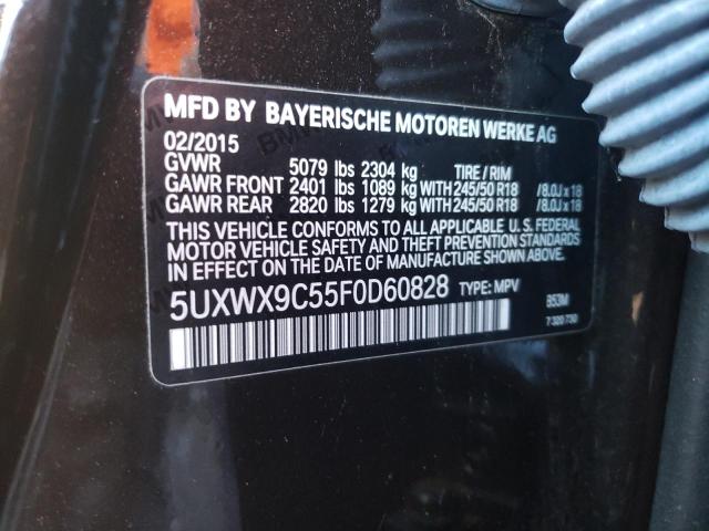 Photo 10 from auction – 2015 BMW X3 XDRIVE2 with VIN 5UXWX9C55F0D60828