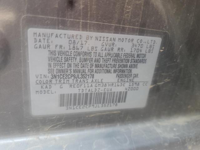 Photo 10 from auction – 2018 NISSAN VERSA NOTE with VIN 3N1CE2CP9JL352178
