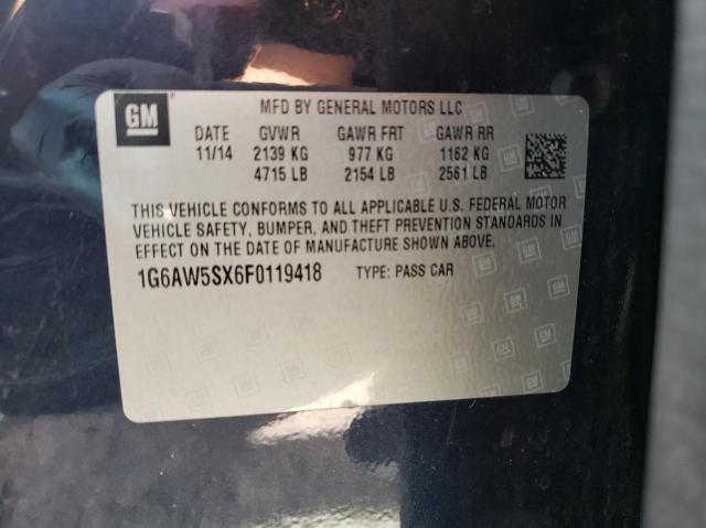 Photo 10 from auction – 2015 CADILLAC CTS with VIN 1G6AW5SX6F0119418