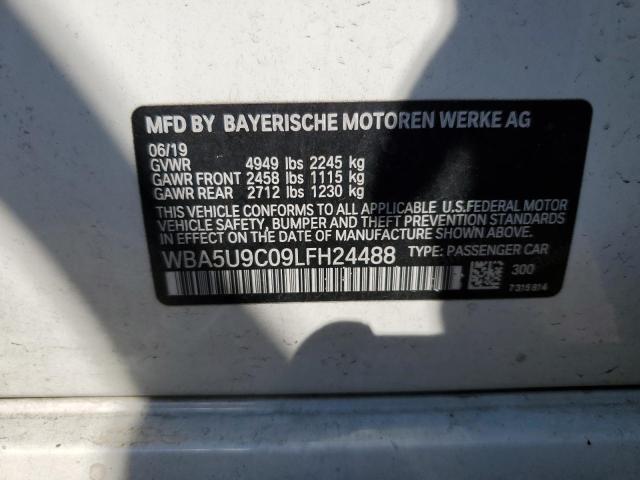 Photo 10 from auction – 2020 BMW M340XI with VIN WBA5U9C09LFH24488