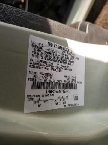 Photo 10 from auction – 2011 FORD FOCUS SE with VIN 1FAHP3FN6BW163194