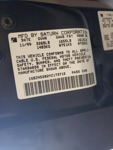 Photo 10 from auction – 2000 SATURN SL1 with VIN 1G8ZH5282YZ173715
