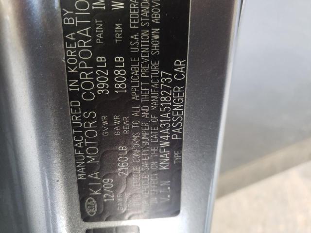 Photo 10 from auction – 2010 KIA FORTE SX with VIN KNAFW4A31A5182737