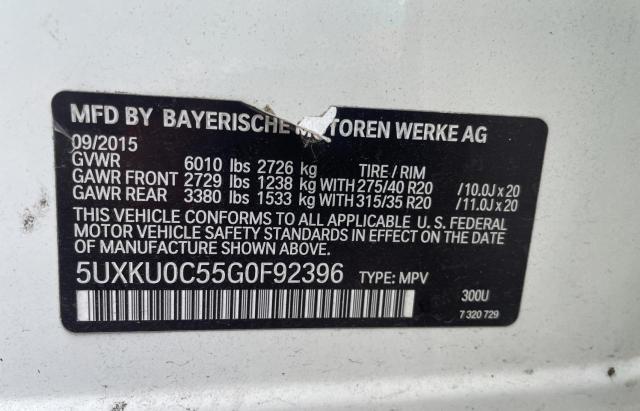 Photo 10 from auction – 2016 BMW X6 SDRIVE3 with VIN 5UXKU0C55G0F92396