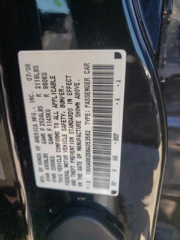 Photo 10 from auction – 2008 ACURA TL with VIN 19UUA66268A053562