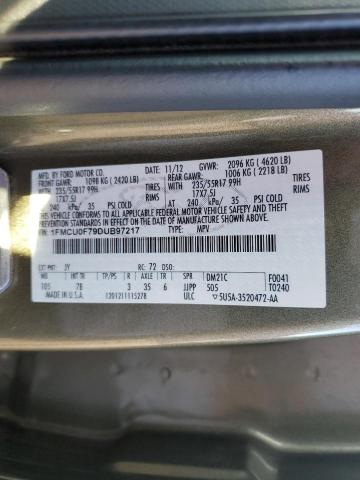 Zdjęcie 10 z aukcji – 2013 FORD ESCAPE S z VIN 1FMCU0F79DUB97217
