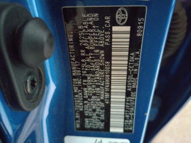 Photo 10 from auction – 2017 TOYOTA CAMRY LE with VIN 4T1BF1FK6HU810058