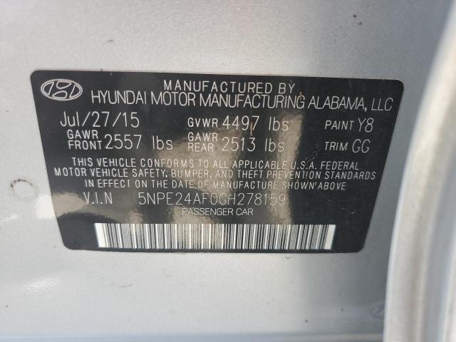 Photo 10 from auction – 2016 HYUNDAI SONATA SE with VIN 5NPE24AF0GH278159