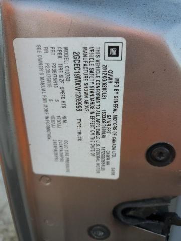 Photo 10 from auction – 1998 CHEVROLET GMT-400 C1 with VIN 2GCEC19MXW1269998