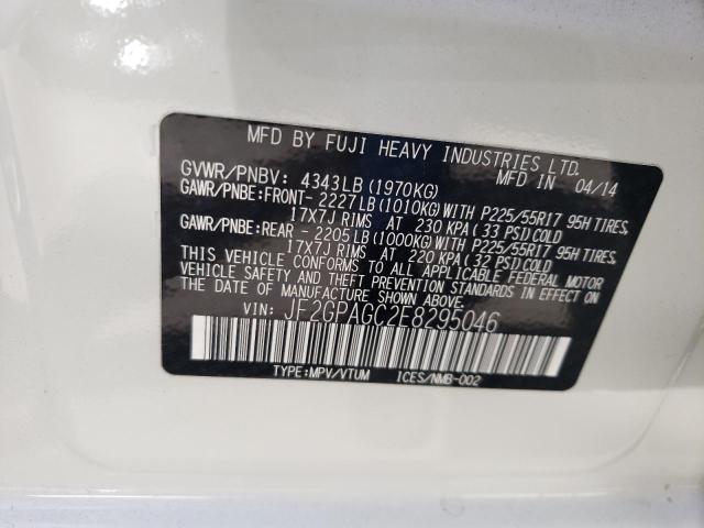 Photo 10 from auction – 2014 SUBARU XV CROSSTR with VIN JF2GPAGC2E8295046