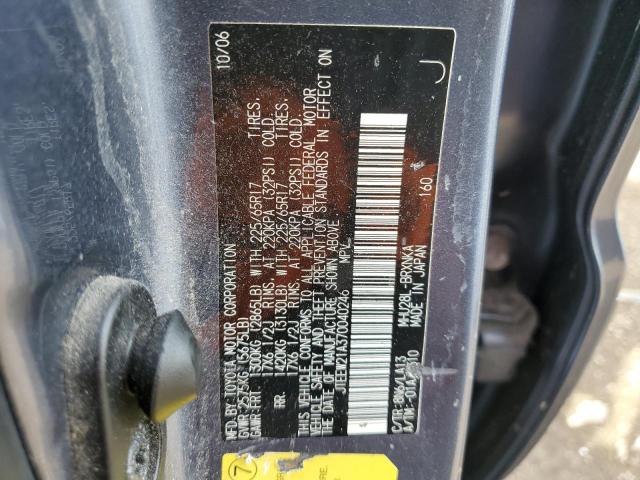 Photo 10 from auction – 2007 TOYOTA HIGHLANDER with VIN JTEEW21A370040246