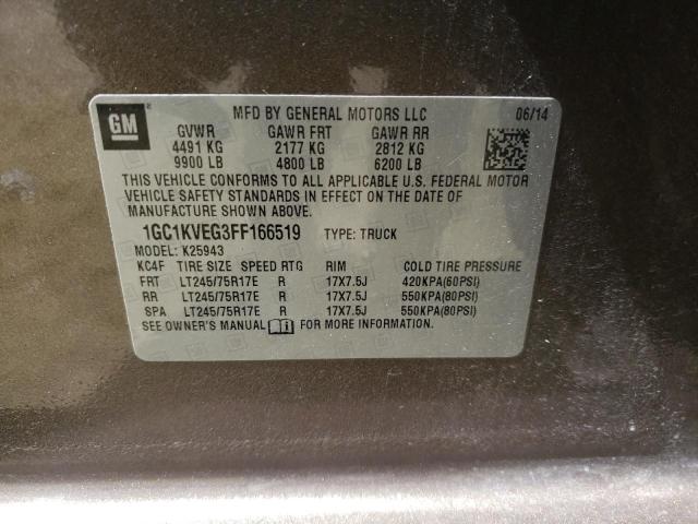 Photo 10 from auction – 2015 CHEVROLET SILVERADO with VIN 1GC1KVEG3FF166519