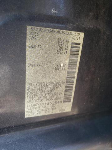 Photo 10 from auction – 2014 NISSAN SENTRA S with VIN 1N4AB7AP1EN852540