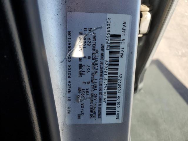 Photo 10 from auction – 2009 MAZDA 3 S with VIN JM1BK343191187829