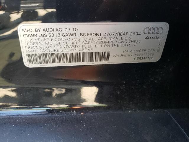 Photo 10 from auction – 2011 AUDI A6 PREMIUM with VIN WAUFGAFB0BN017629