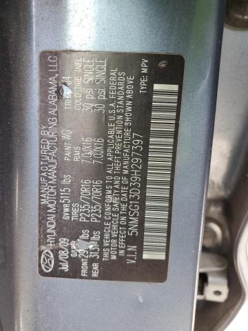 Photo 10 from auction – 2009 HYUNDAI SANTA FE G with VIN 5NMSG13D39H297397
