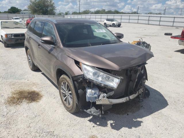 TOYOTA HIGHLANDER 2018 with VIN 5TDKZRFHXJS255169 - Photo from auction