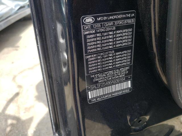 Photo 10 from auction – 2006 LAND ROVER RANGE ROVE with VIN SALSF25486A939164