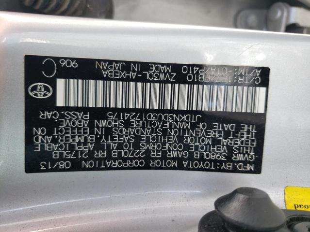 Photo 10 from auction – 2013 TOYOTA PRIUS with VIN JTDKN3DU3D1724175