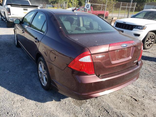 Photo 3 from auction – 2012 FORD FUSION SE with VIN 3FAHP0HG6CR154707
