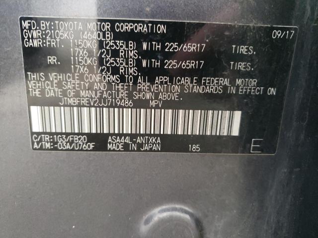 Photo 10 from auction – 2018 TOYOTA RAV4 LE with VIN JTMBFREV2JJ719486