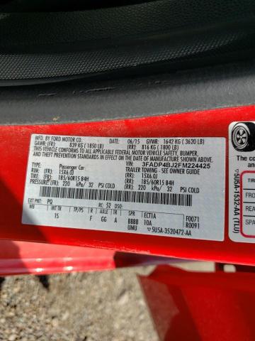 Photo 10 from auction – 2015 FORD FIESTA SE with VIN 3FADP4BJ2FM224425