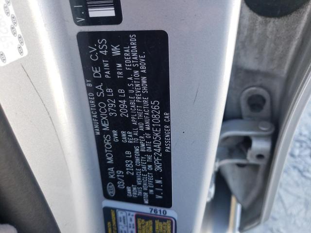 Photo 10 from auction – 2019 KIA FORTE FE with VIN 3KPF24AD5KE108265