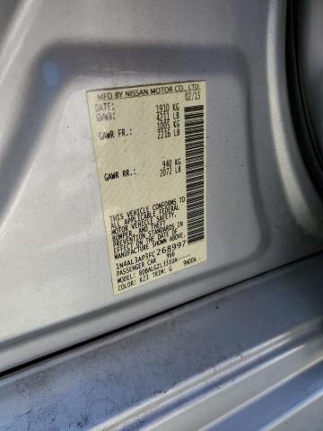 Photo 10 from auction – 2015 NISSAN ALTIMA 2.5 with VIN 1N4AL3AP3FC268997