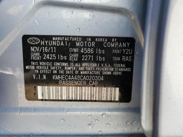 Photo 10 from auction – 2012 HYUNDAI SONATA HYB with VIN KMHEC4A48CA020304