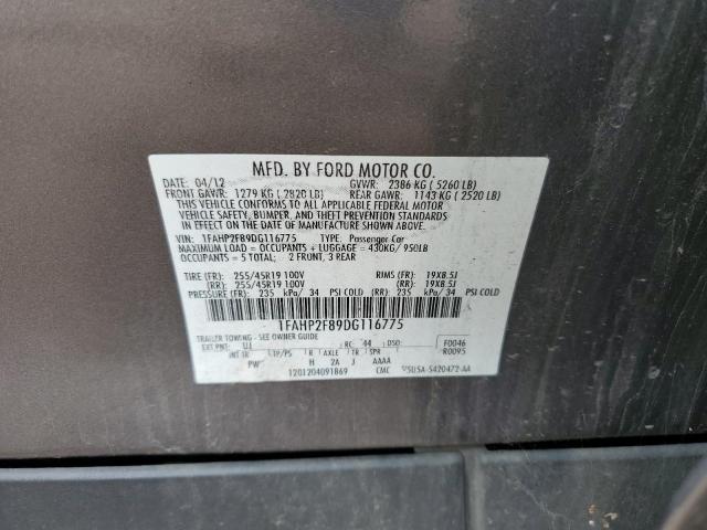 Photo 10 from auction – 2013 FORD TAURUS LIM with VIN 1FAHP2F89DG116775