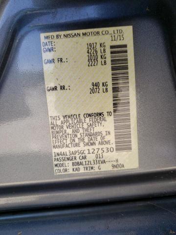 Photo 10 from auction – 2016 NISSAN ALTIMA 2.5 with VIN 1N4AL3AP5GC127530