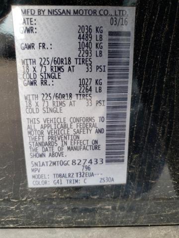 Photo 10 from auction – 2016 NISSAN ROGUE S with VIN 5N1AT2MT0GC827433