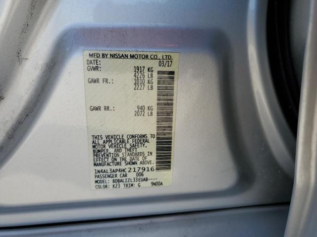 Photo 10 from auction – 2017 NISSAN ALTIMA 2.5 with VIN 1N4AL3AP4HC217916