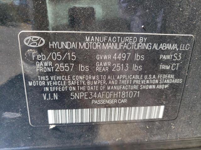 Photo 10 from auction – 2015 HYUNDAI SONATA SPO with VIN 5NPE34AF0FH181071