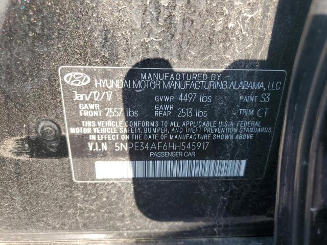Photo 10 from auction – 2017 HYUNDAI SONATA SPO with VIN 5NPE34AF6HH545917