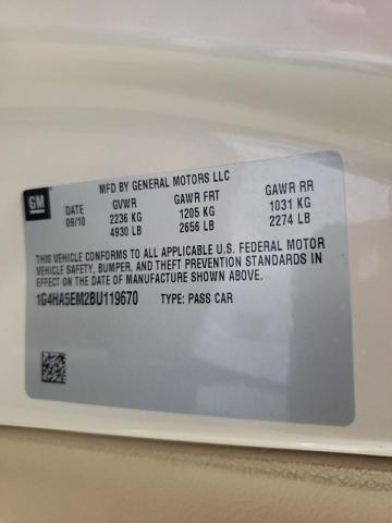 Фото 10 с аукциона – 2011 BUICK LUCERNE CX с VIN 1G4HA5EM2BU119670