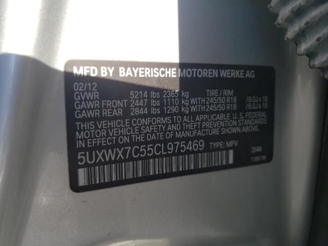 Photo 10 from auction – 2012 BMW X3 XDRIVE3 with VIN 5UXWX7C55CL975469