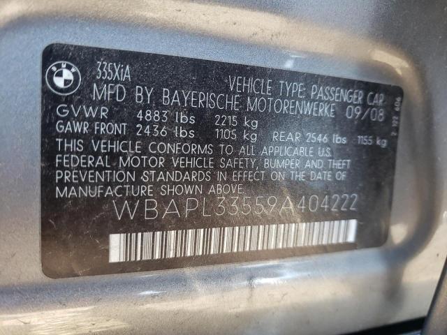 Photo 10 from auction – 2009 BMW 335 XI with VIN WBAPL33559A404222