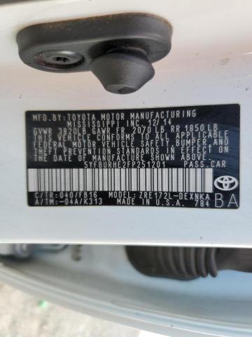 Photo 10 from auction – 2015 TOYOTA COROLLA L with VIN 5YFBURHE2FP251201