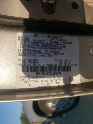 Photo 10 from auction – 2006 MERCURY GRAND MARQ with VIN 2MEFM74V26X609094