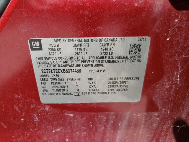 Photo 10 from auction – 2011 GMC TERRAIN SL with VIN 2CTFLTECXB6374488