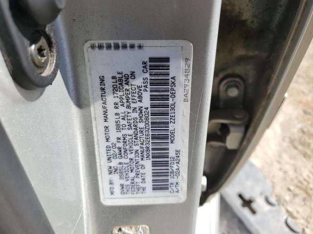 Photo 10 from auction – 2003 TOYOTA COROLLA with VIN 1NXBR32E63Z008024