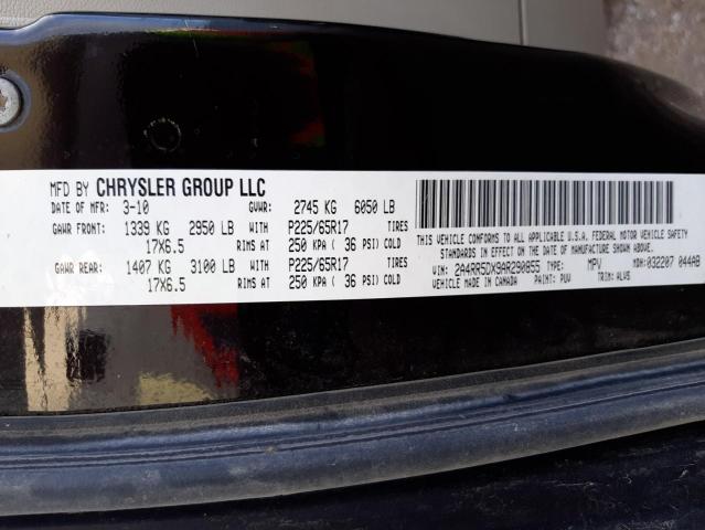 Photo 10 from auction – 2010 CHRYSLER TOWN & COU with VIN 2A4RR5DX9AR290855