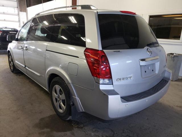 Photo 3 from auction – 2007 NISSAN QUEST S with VIN 5N1BV28U77N110730