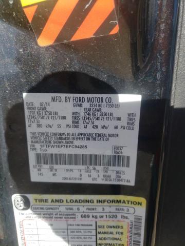 Photo 10 from auction – 2014 FORD F150 SUPER with VIN 1FTFW1EF7EFC94285