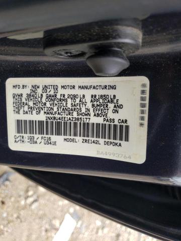 Photo 10 from auction – 2010 TOYOTA COROLLA BA with VIN 1NXBU4EE1AZ385177