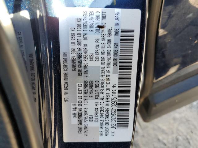 Photo 10 from auction – 2016 MAZDA CX-9 TOURI with VIN JM3TCACY9G0102975