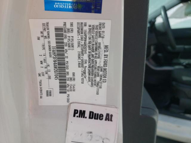 Photo 10 from auction – 2010 FORD FOCUS SE with VIN 1FAHP3FN4AW207045