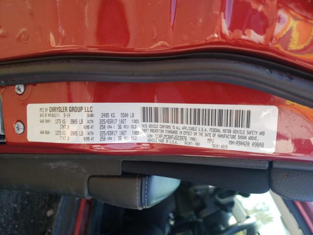 Photo 10 from auction – 2015 JEEP CHEROKEE L with VIN 1C4PJMCB0FW523976
