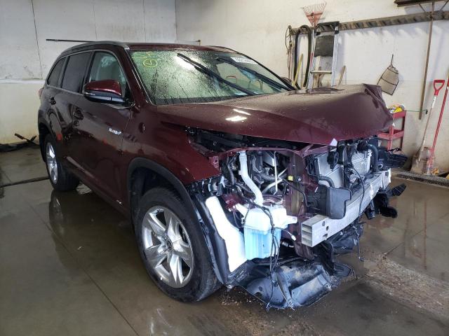 TOYOTA HIGHLANDER 2019 with VIN 5TDDGRFH0KS078714 - Photo from auction